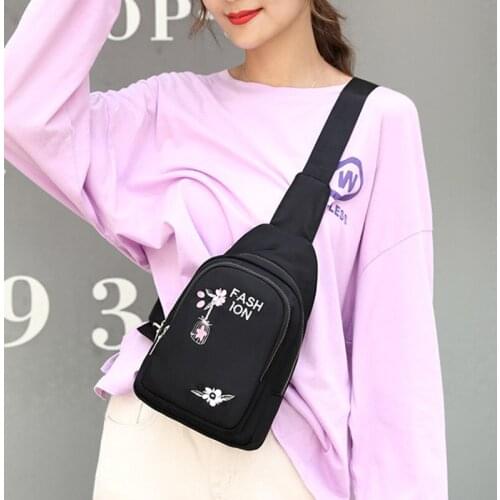 Fashion Chest Bag for Women Waterproof Nylon Waist Bag Fanny Pack Travel Lady Crossbody Shoulder Bag Designer Anti-theft Pack