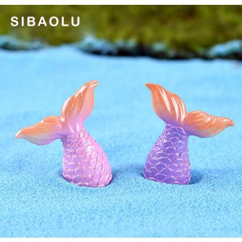 Seaside Beach Fish Tail Dolphin figurine animal Model home decor miniature fairy garden decoration DIY accessories modern statue