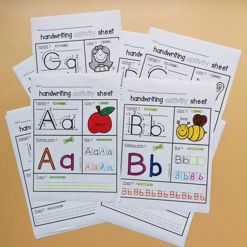 Learning English Educational Toy English Books for Children 26 Letter of The Alphabet English Homework Game Montessori Books