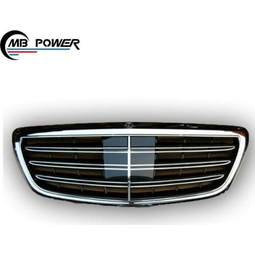 S65 front grill fit for MB S CLASS w222 S320 S400 S500 S600 S63 2013 year UP to S65 style racing grille
