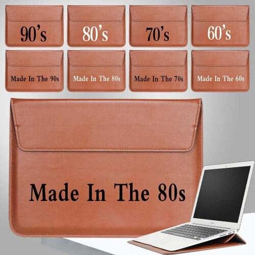 Briefcase Bag Leather Casual Laptop Sleeve Bag Case 11 12 13 14 15 Inch Carrying Bag Unisex Notebook Bag for Apple Macbook