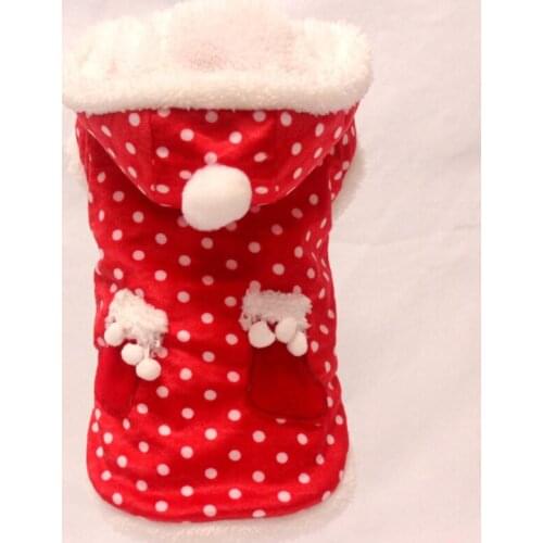 Christmas Pet Clothing for Dog Coat Jacket Warm Dog Clothes Winter Pet Outfit Pomeranian Poodle Bichon Schnauzer Dog Costume