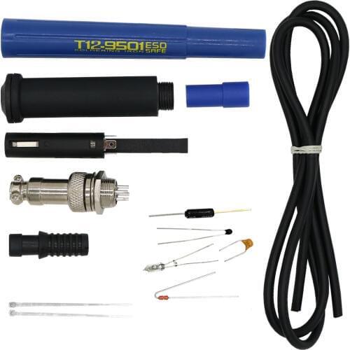 4C/5C 9501 Soldering Handle DIY Set For T12 STC/STM32 OLED LED digital Controller Soldering Station with ball and Mercury switch