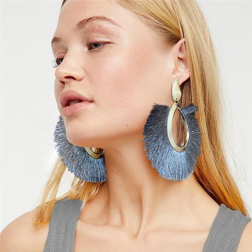 ALIUTOM Fashion Bohemian Big Tassel Earrings for Women 2020 Trendy Statement Large Fringe Drop Dangle Earring Pendientes Jewelry