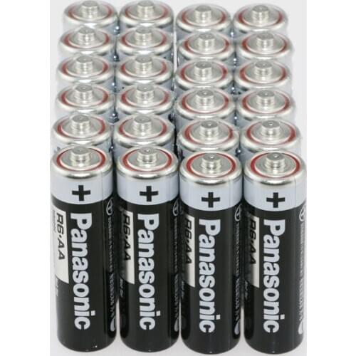 20pcs/lot Panasonic R6 AA 1.5V Industrial Alkaline Battery No Mercury Dry Batteries For Flashlights Clock Mouse Electric Toys