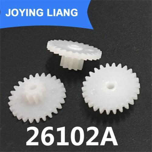 26102A 0.5M Pinion 14mm Diameter 26 Teeth + 10 Teeth Double Layer Gears Toy DIY Parts Accessories