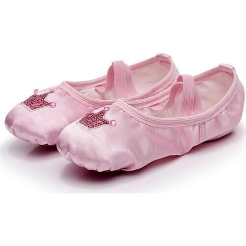 Professional Quality Children Dance Slippers Silk Soft Sole Belly Yoga Gym Ballet Shoes Girls Woman Man Ballerina