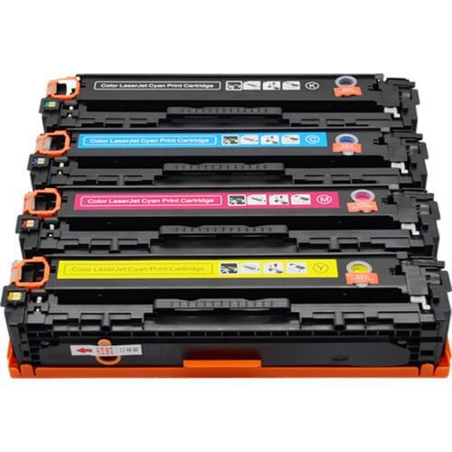 CE320A CE321A CE322A CE323A 320A Compatible Color Toner Cartridge For HP Color laserjet CP1525N 1525NW CM1415FN 1415FNW printer