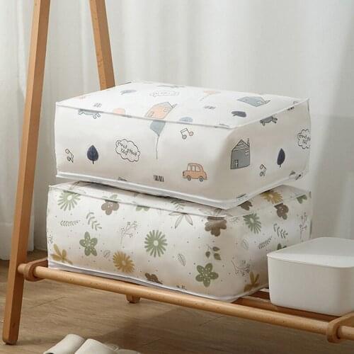 Quilt Bag Organizer Waterproof Quilt Organizer Folding Blanket Clothes Sorting Bags Dustproof Closet Container Proof Clothes Box