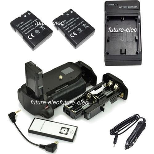 Vertical Power Shutter Battery Handle Hand Grip For Nikon D5100 D5200 as MBD51+IR Remote+2 EN-EL14+Car Charger+AA Battery Holder