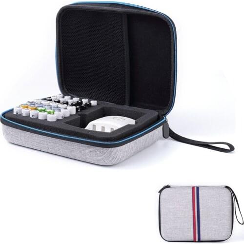 Hard Bag Charging Cable Storage Box Hard Charger Storage EVA Case with Zipper for AAA AA Battery Partition Design Accessories