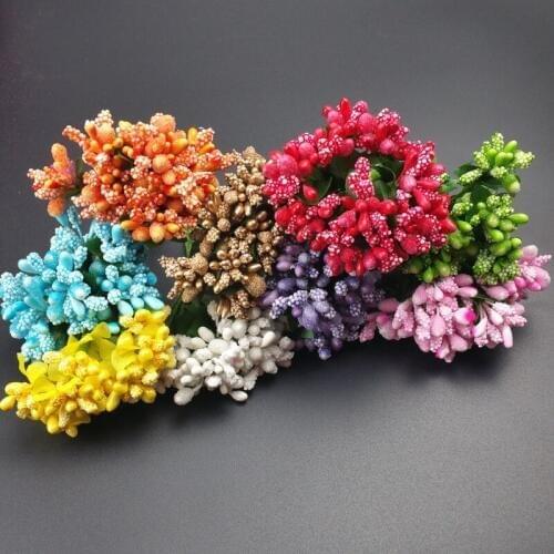 12pcs/lot Headwear accessories artificial flower bride wedding flower arrangement gift box decoration