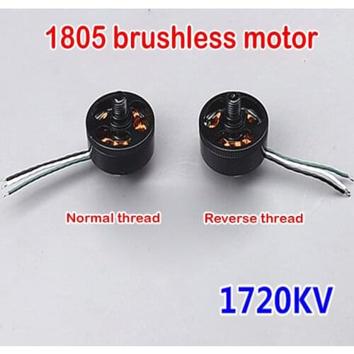 2pcs/lot Mini 1805 Brushless Motor DC 2S-3S 1720KV BLDC for Small RC Drone Aircraft Tail Engine Quadcopter Spindle Motor CW+CCW