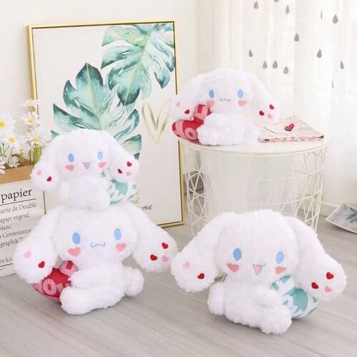2/Set Cinnamoroll Sanrio Plush Anime Cartoon Cute Doll Embroidery love Cinnamoroll Plush Toys For Girls Kids Toys Birthday Gift