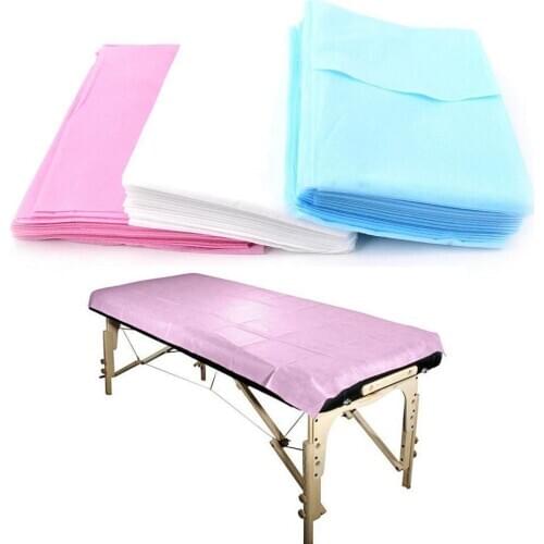 20pcs Non-Woven 175 x 75 cm Bedsheet Disposable Massage Sheets Waterproof Bed Sheets Massage Beauty Salon Bed Table Cover Sheet
