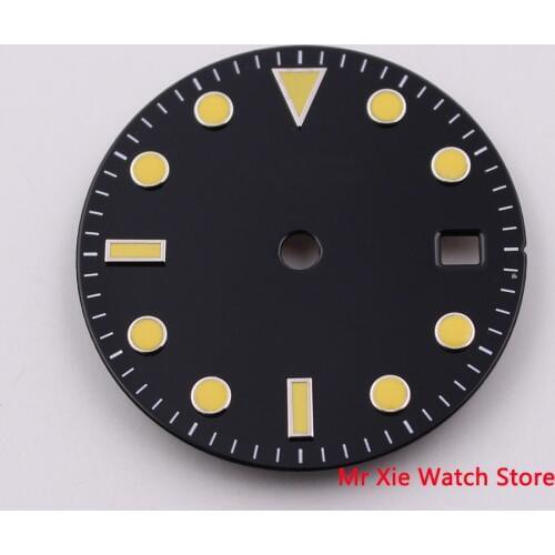 28.5mm watch dials fit ETA 2836 2824 Mingzhu dg2813,DG3804 movement mens watch Watch Accessories