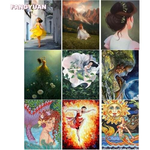 5D Diy Diamond Painting Figure Series Full Round Square Drill Diamond Embroidery Home Decor Gift Diamond Mosaic Art Paintings