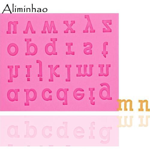B1342 English alphabet form Silicone Mold letter Sugarcraft dessert Candy Chocolate Molds Fondant Cake Decorating Tools