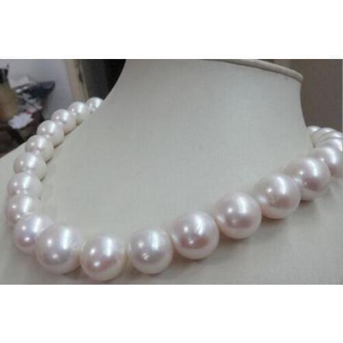 Free shipping >>>>noble jewelry HUGE 17.5" 11-13MM SOUTH SEA NATURAL GOLD PEARL NECKLAce 14k DIY women hot sale jewelry