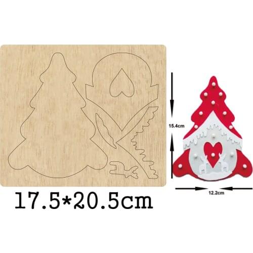 Christmas Tree Wooden dies 2020 Cutting Dies mold Suitable for common die cutting machines on the market