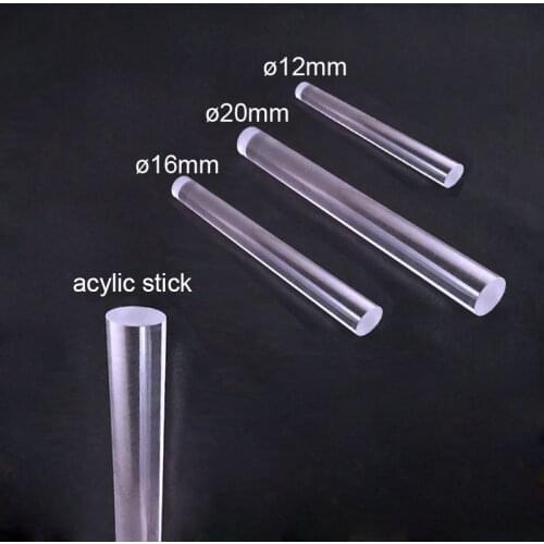 DIY craft architectural model material architecture acrylic high transparent organic glass rod multi size length 20 cm