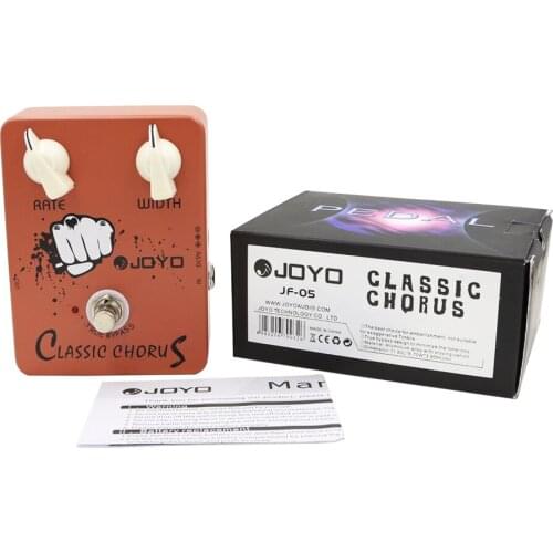 JOYO JF-05 Professional Classic Chorus Electric Guitar Effect Pedal Guitarra StompBox True Bypass Rate Width Adjustable