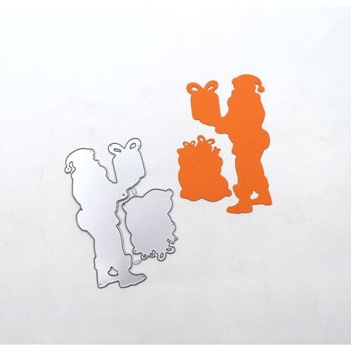 Julyarts Santa Claus Merry Christmas Metal Cutting Dies Scrapbooking DIY Stencil Paper Card Craft