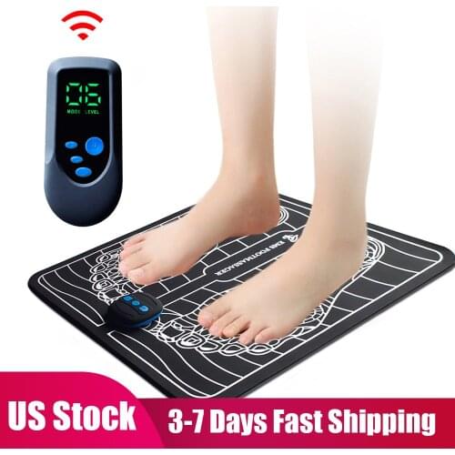 Foot Massage Mat Electric EMS Muscle Stimulation Foldable USB Charging Feet Massager Improve Blood Circulation Relieve Pain