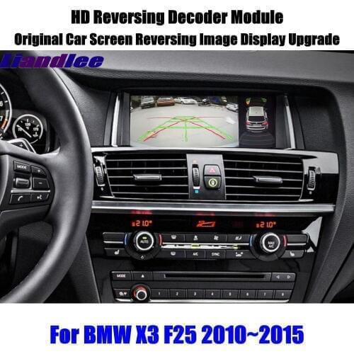 For BMW X3 F25 2010~2015 HD Reversing Decoder Box Module Rear Parking Camera Image Car Screen Upgrade Display Update