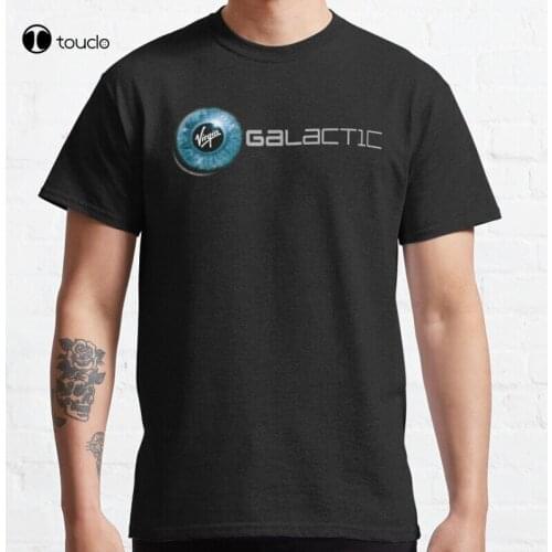 New Virgin Galactic Logo Classic T-Shirt Cotton Tee Shirt S-5XL