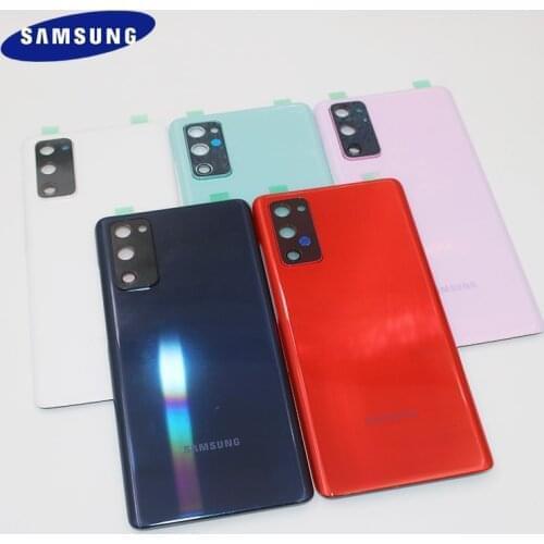 Original Back Glass For SAMSUNG Galaxy S20 FE G780F s20fe 5G Back Battery Cover Rear Door Housing Case Replacement & Adhesive