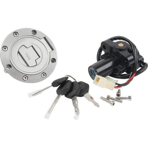Motorcycle Ignition Switch Fuel Gas Cap Cover Seat Lock Key Set For Yamaha YZF R1 09-11 FJR1300 01-05 FJR1300 06-10