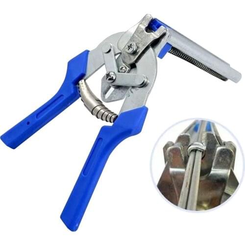 Pet Tongs Pliers Tools Type M Nail Poultry Cage Fasten Plier Wire Cage Clamp For Bird Chicken Mesh Cage Wire Fencing Plier Tool