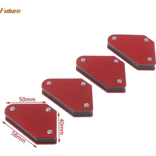 4pcs/set Of Triangular Magnetic Fixed Angle Welding Positioner tool, Without Switch Welding Accessories