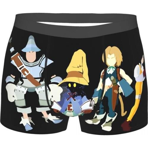 Characters Final Fantasy Role-playing Game Underpants Breathbale Panties Male Underwear Comfortable Shorts Boxer Briefs