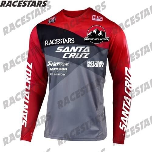 SANTA CRUZ Pro Downhill Mountain Jersey Motocross Jersey Enduro MTB MX BMX Jersey Cycling Jersey Bike DH Maillot Ciclismo Hombre