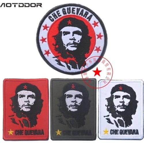 Embroidery Patches Che Guevara Army Patch Emblem Badges Tactical Embroidered Patches Cuba Cuban flag Military Stripes sticker