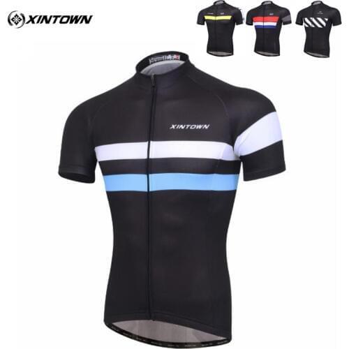 XINTOWN Ropa Ciclismo Men Sports Cycling Jersey Bike Shirts Tops Short Sleeves Bicycle Wear Clothing S-XXXL