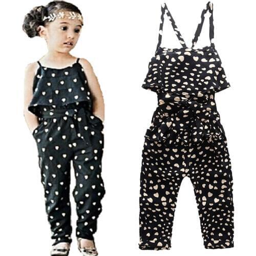 Yilaku Summer Overalls For Girls