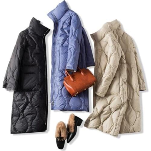SEDUTMO Winter Long Duck Down Jackets Women Oversize Thick Warm Coat Autumn Casual Puffer Jacket ED1107
