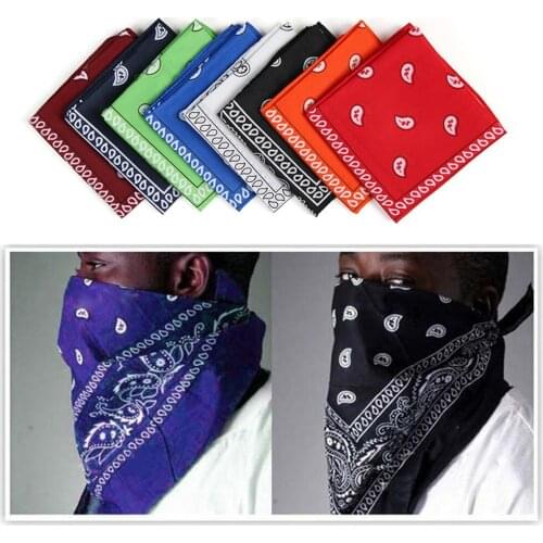 1PC Unisex Printed Square Magic Scarves Cycling Bandana Fishing Sun Protection Neck Cover Scarf Handkerchief Outdoor Headwear