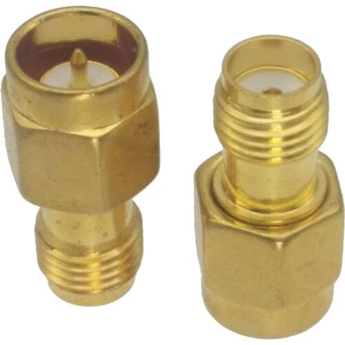 10pcs Adapter converter Slide-on SMA male PLUG to SMA female JACK RF COAXIAL Connector
