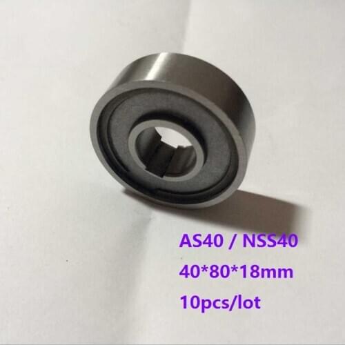 10pcs/lot AS40 NSS40 40×80×18mm Backstop One Way Clutch Bearing Roller Type Bearings 40*80*18mm Freewheel Type Cam Clutch