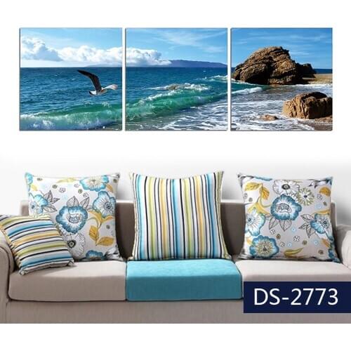 3 PCS Diy diamond painting Seascape diamond embroidery cross stitch full square round mosaic wall home decor