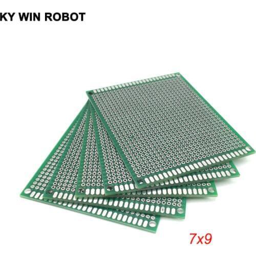 5pcs 7x9cm 70x90mm Double Side Prototype PCB Universal Printed Circuit Board Protoboard For Arduino