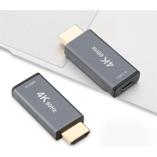 USB Type-C to HDMI-compatible Adapter 4K 60HZ USBC to HDMI-compatible HDTV 4K Converter for MacBook Pro 2019 Samsung HD Adapter