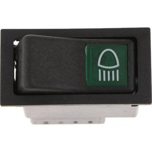 Black Truck Engineering Train Headlight Rocker Toggle Switch On Off Button