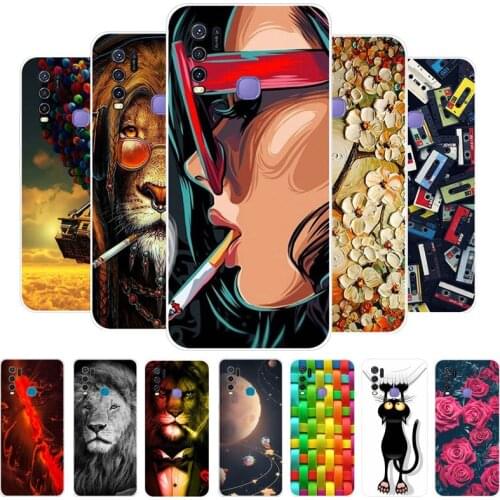 For Vivo Y30 Case 6.47 inch Silicone Soft TPU Back Cover Case For Vivo Y30 1938 Phone Cases VivoY30 Y 30 Fingerprint Hole Bumper