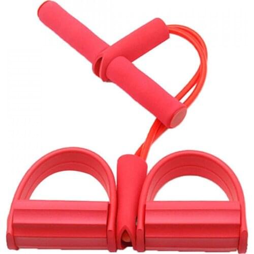 Fitness Elastic Sit Up Pull Rope Abdominal Exerciser Home Sport Equipment