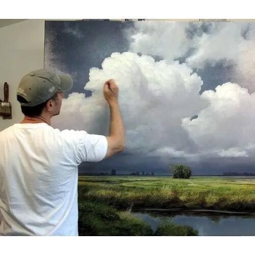 GOOD ART PAINTING # Artist Custom oil painting # 100% Hand painted WORK on canvas 16*20 inches